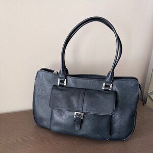 LONGCHAMP Navy Blue Leather Bag
